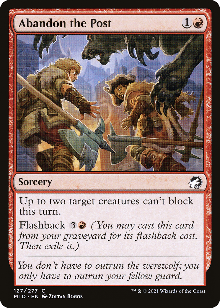 Abandon the Post [Innistrad: Midnight Hunt] | Grognard Games