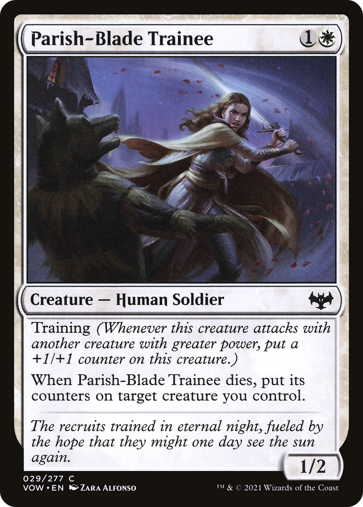 Parish-Blade Trainee [Innistrad: Crimson Vow] | Grognard Games