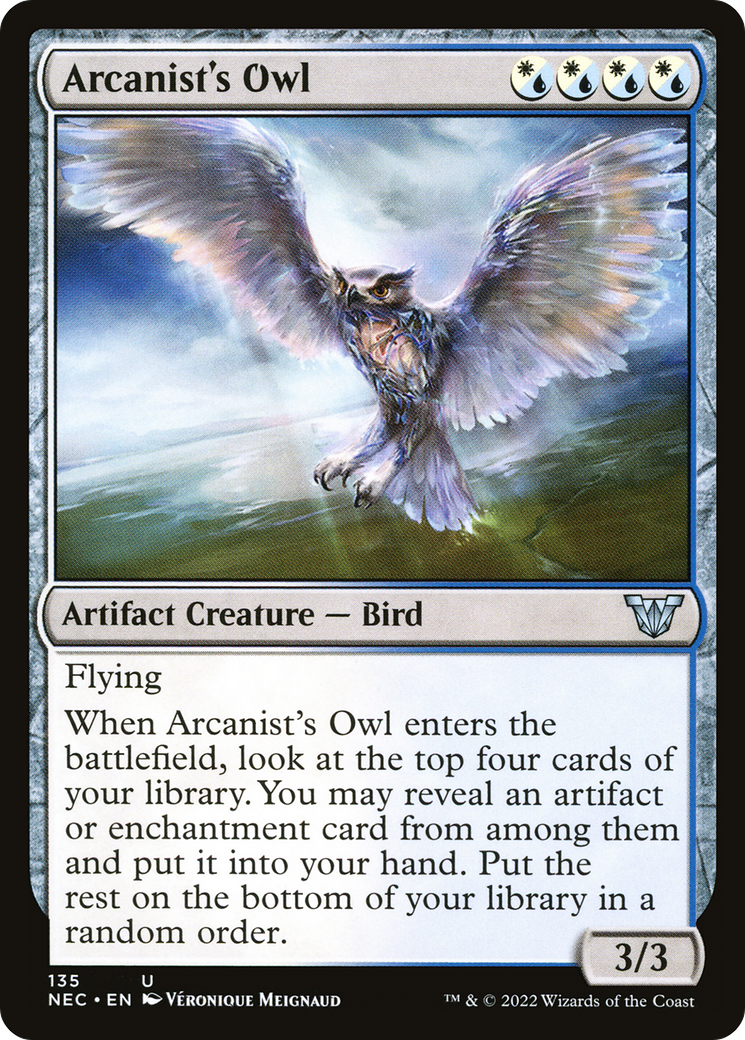 Arcanist's Owl [Kamigawa: Neon Dynasty Commander] | Grognard Games