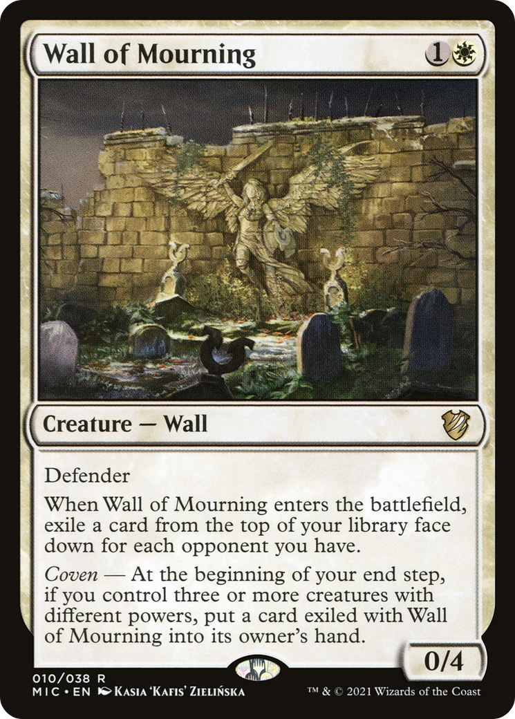 Wall of Mourning [Innistrad: Midnight Hunt Commander] | Grognard Games