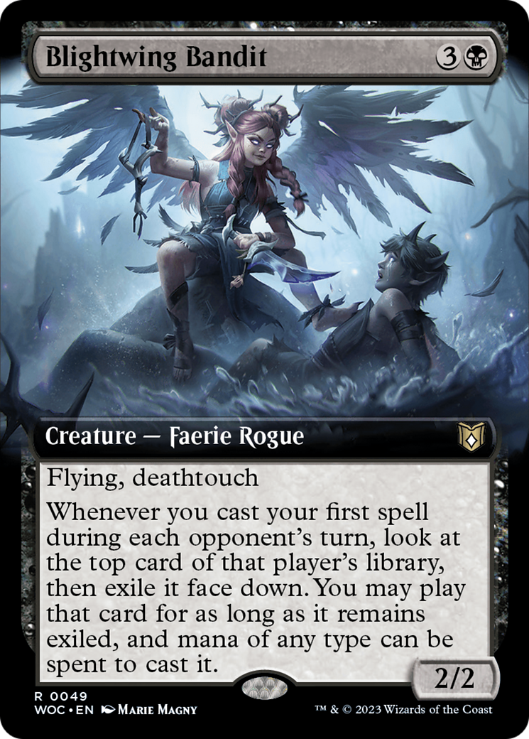 Blightwing Bandit (Extended Art) [Wilds of Eldraine Commander] | Grognard Games