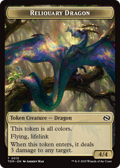 Reliquary Dragon // Dragon (0011) Double-Sided Token [Tarkir: Dragonstorm Tokens] | Grognard Games