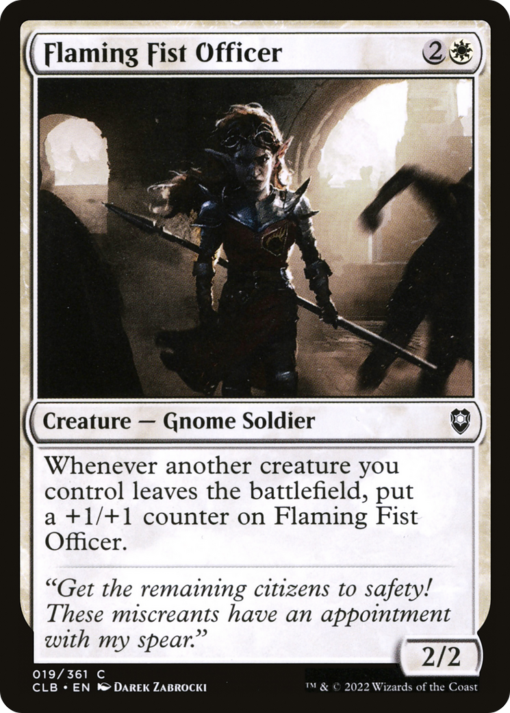 Flaming Fist Officer [Commander Legends: Battle for Baldur's Gate] | Grognard Games