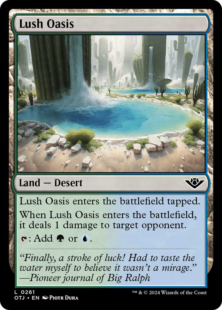 Lush Oasis (OTJ-261) - Outlaws of Thunder Junction | Grognard Games