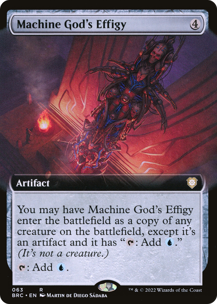Machine God's Effigy (Extended Art) [The Brothers' War Commander] | Grognard Games
