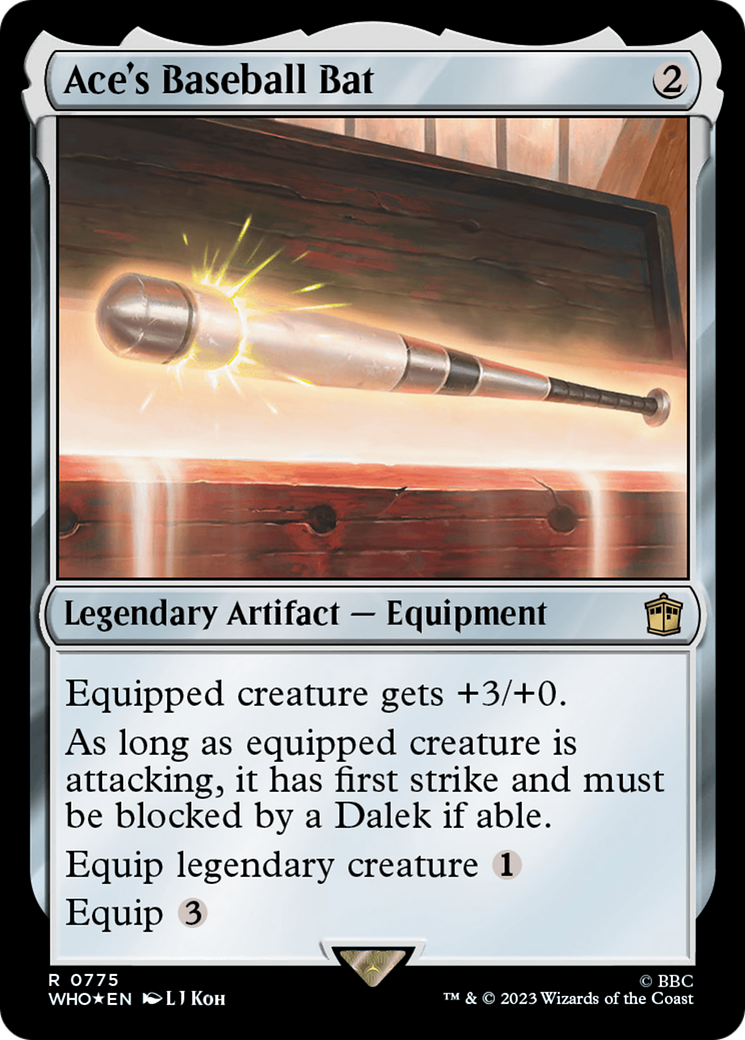 Ace's Baseball Bat (Surge Foil) [Doctor Who] | Grognard Games