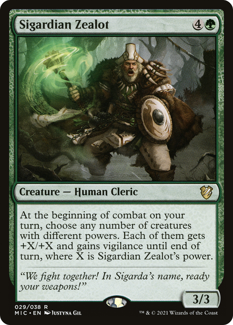 Sigardian Zealot [Innistrad: Midnight Hunt Commander] | Grognard Games