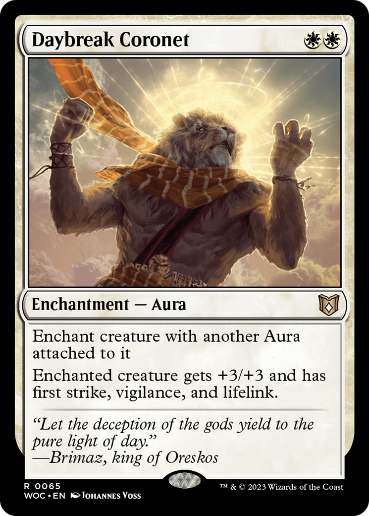 Daybreak Coronet [Wilds of Eldraine Commander] | Grognard Games