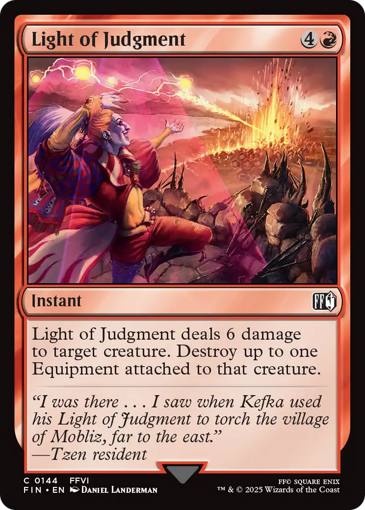 Light of Judgment (FIN-144) - FINAL FANTASY Foil | Grognard Games