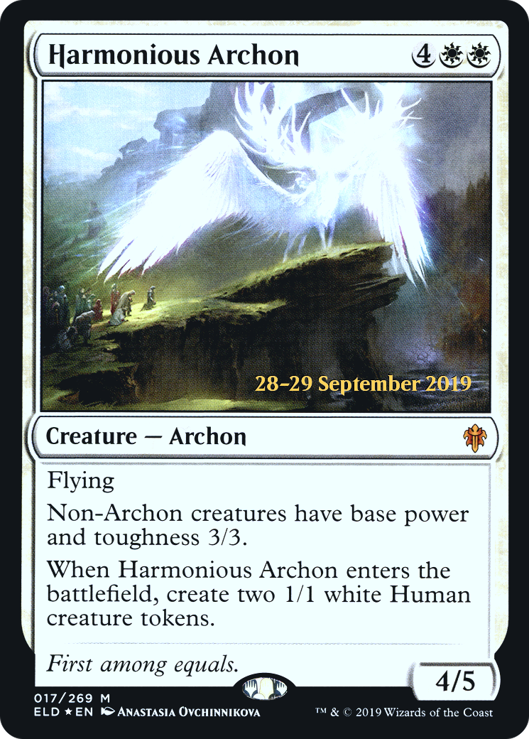 Harmonious Archon  [Throne of Eldraine Prerelease Promos] | Grognard Games