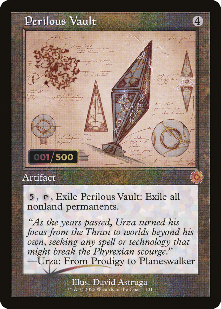 Perilous Vault (Retro Schematic) (Serial Numbered) [The Brothers' War Retro Artifacts] | Grognard Games