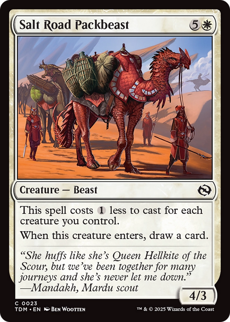 Salt Road Packbeast [Tarkir: Dragonstorm] | Grognard Games