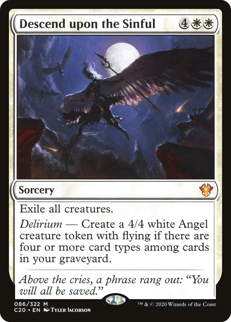 Descend upon the Sinful [Commander 2020] | Grognard Games