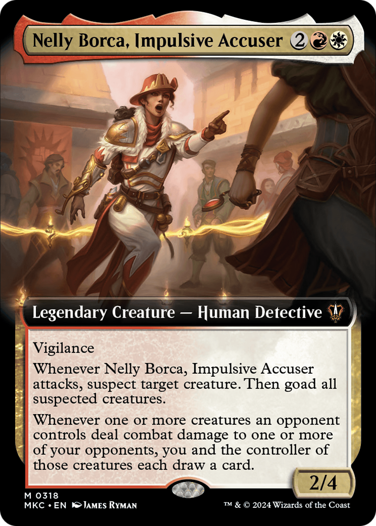 Nelly Borca, Impulsive Accuser (Extended Art) [Murders at Karlov Manor Commander] | Grognard Games