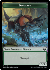 City's Blessing // Dinosaur Double-Sided Token [The Lost Caverns of Ixalan Commander Tokens] | Grognard Games