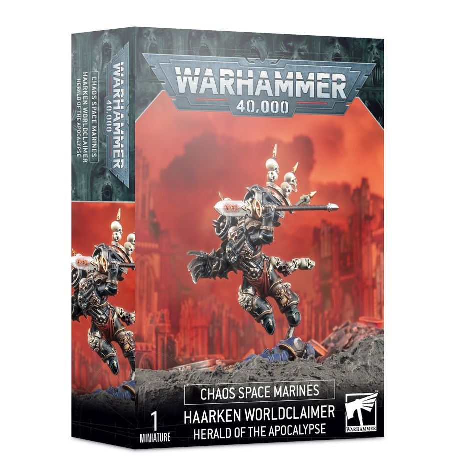 Chaos Space Marines Haarken Worldclaimer, Herald of Apocalypse | Grognard Games