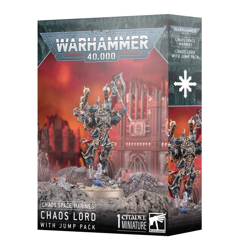 CHAOS SPACE MARINES – CHAOS LORD WITH JUMP PACK | Grognard Games