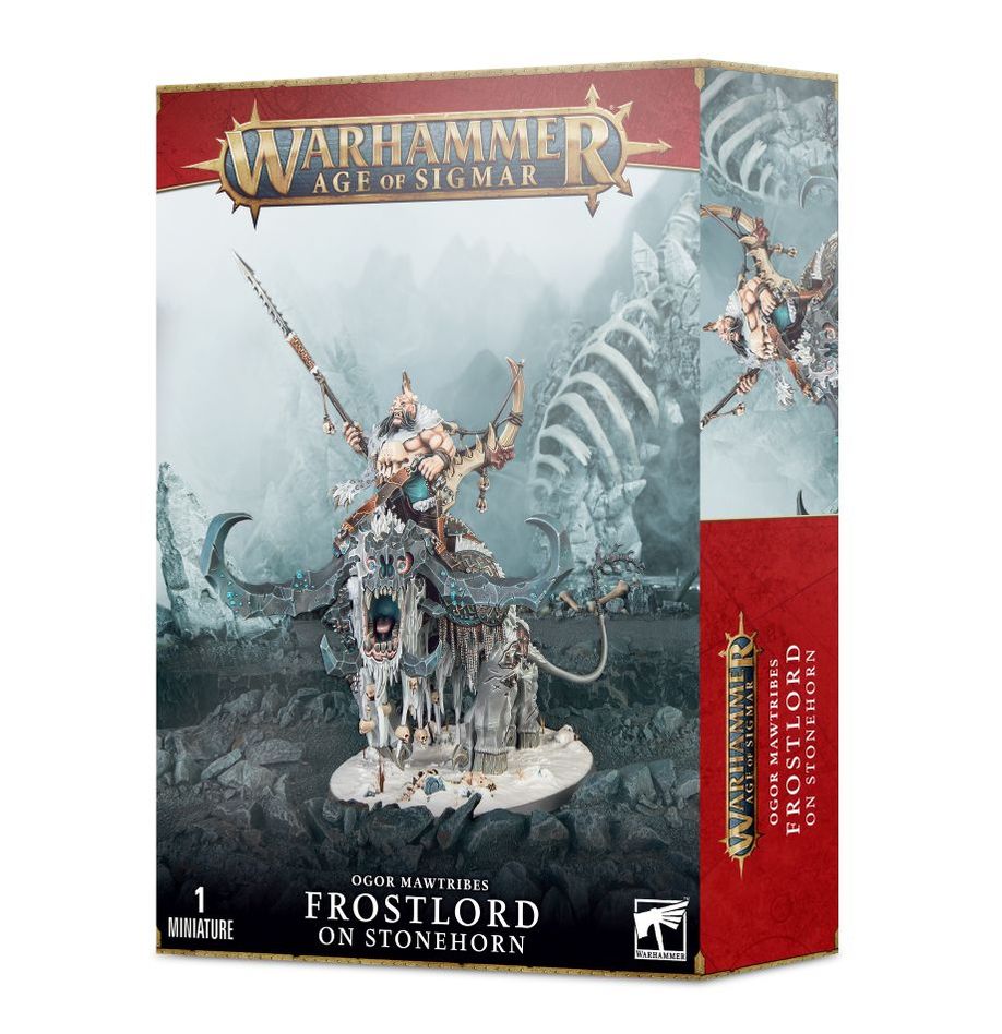 Ogor Mawtribes Frostlord on Stonehorn | Grognard Games