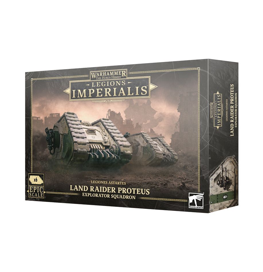 LEGIONS IMPERIALIS: LAND RAIDER PROTEUS EXPLORATOR SQUADRON | Grognard Games