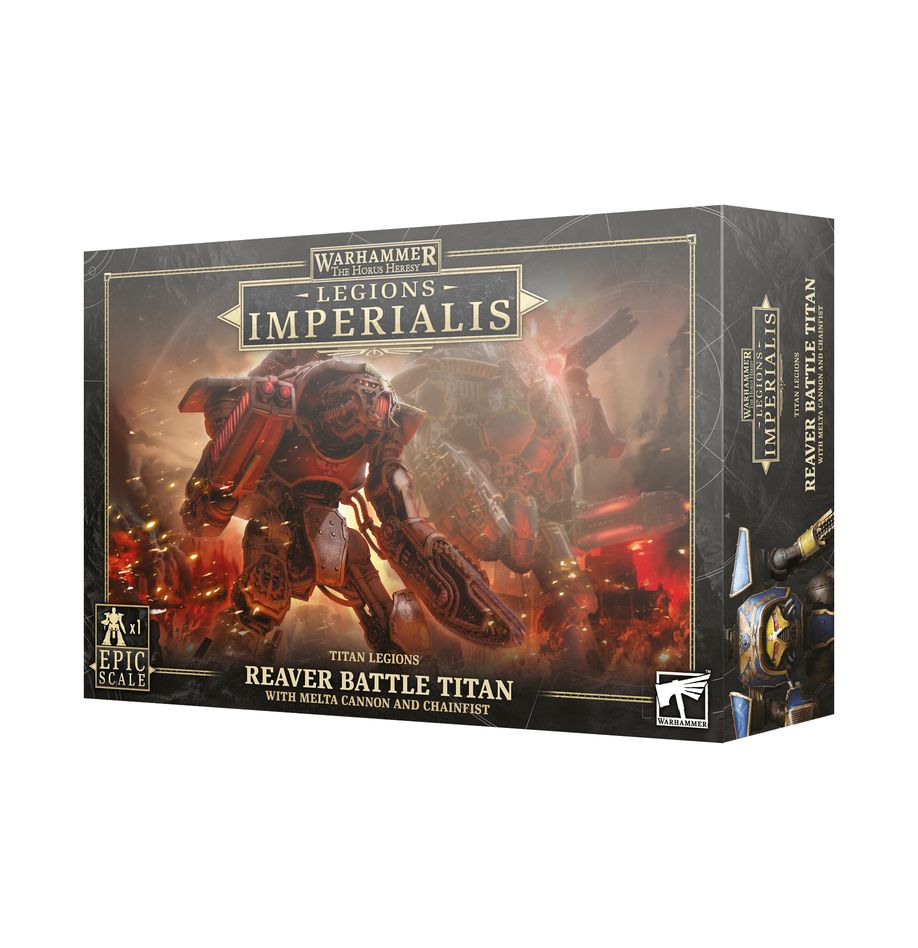 LEGIONS IMPERIALIS: REAVER BATTLE TITAN WITH MELTA CANNON AND CHAINFIST | Grognard Games
