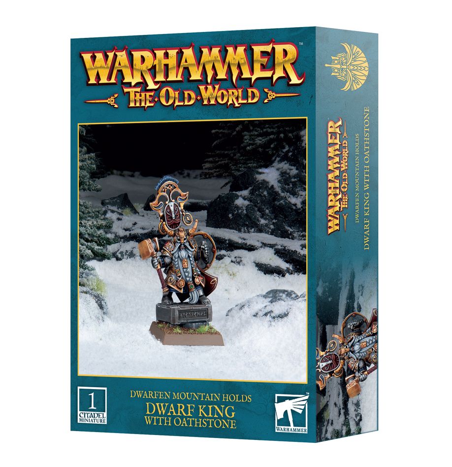 DWARFEN MOUNTAIN HOLDS  Dwarf King With Oathstone | Grognard Games