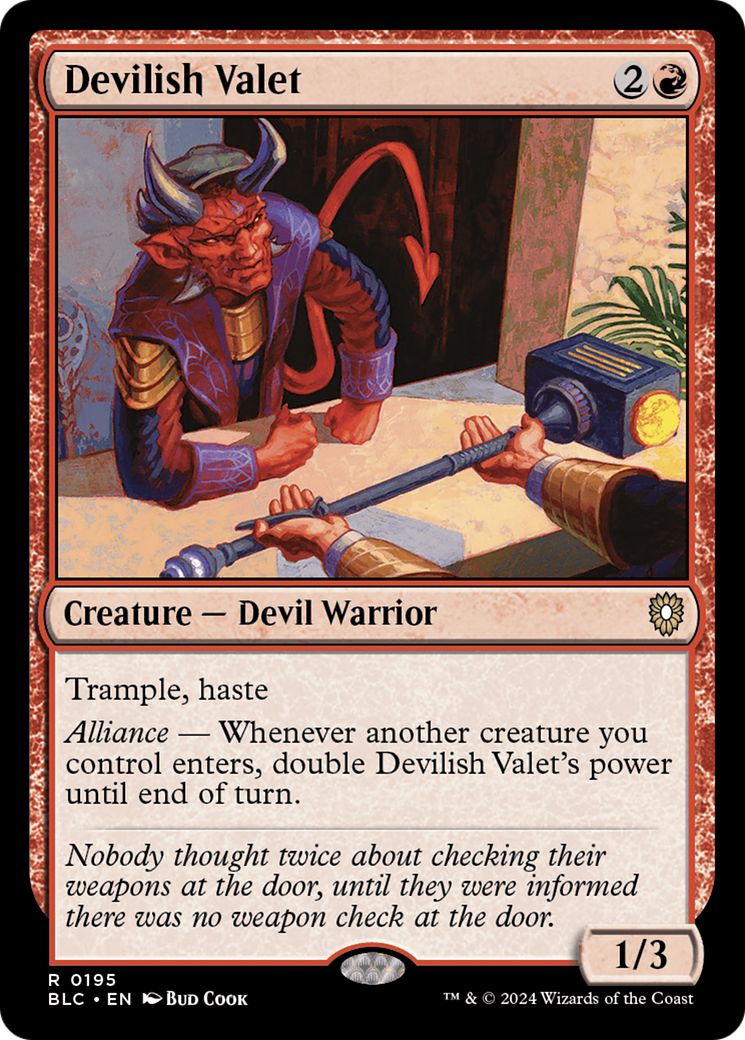 Devilish Valet [Bloomburrow Commander] | Grognard Games
