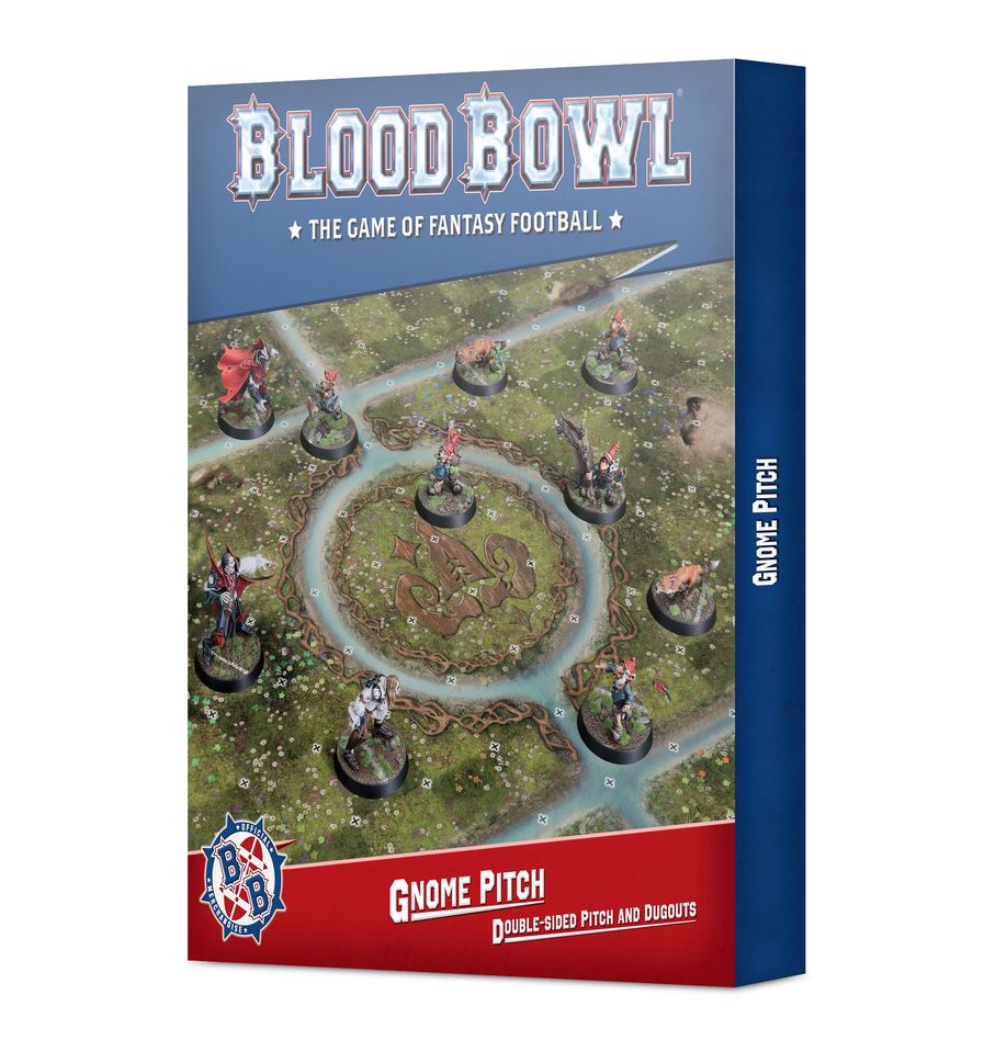 GNOME BLOOD BOWL TEAM – DOUBLE-SIDED PITCH AND DUGOUTS SET | Grognard Games