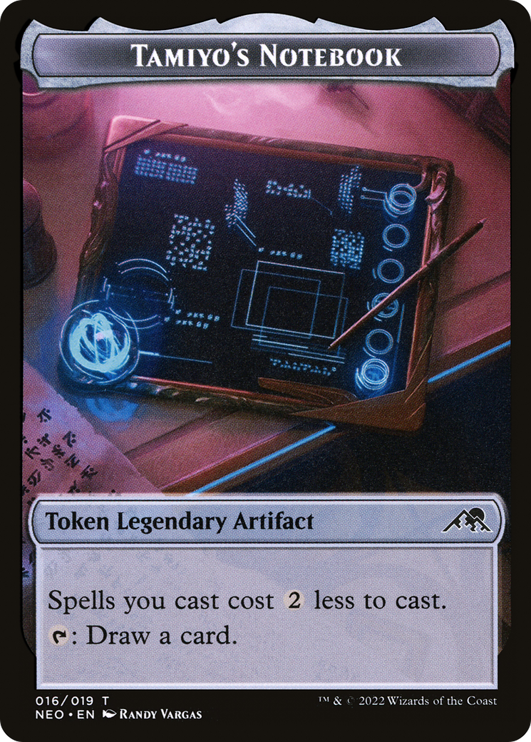 Tamiyo's Notebook (NEO-016) - Kamigawa: Neon Dynasty Tokens Foil | Grognard Games
