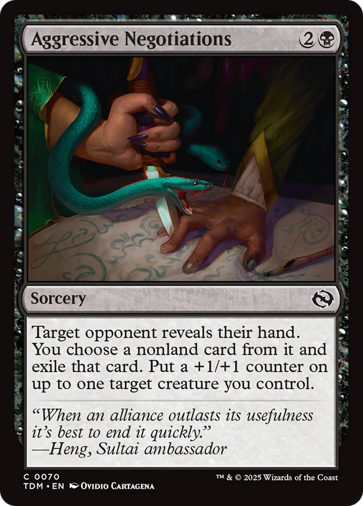 Aggressive Negotiations [Tarkir: Dragonstorm] | Grognard Games