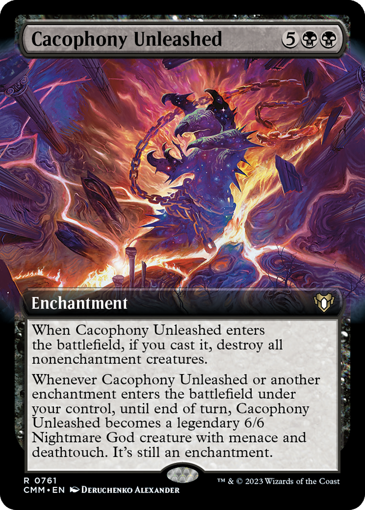 Cacophony Unleashed (Extended Art) [Commander Masters] | Grognard Games