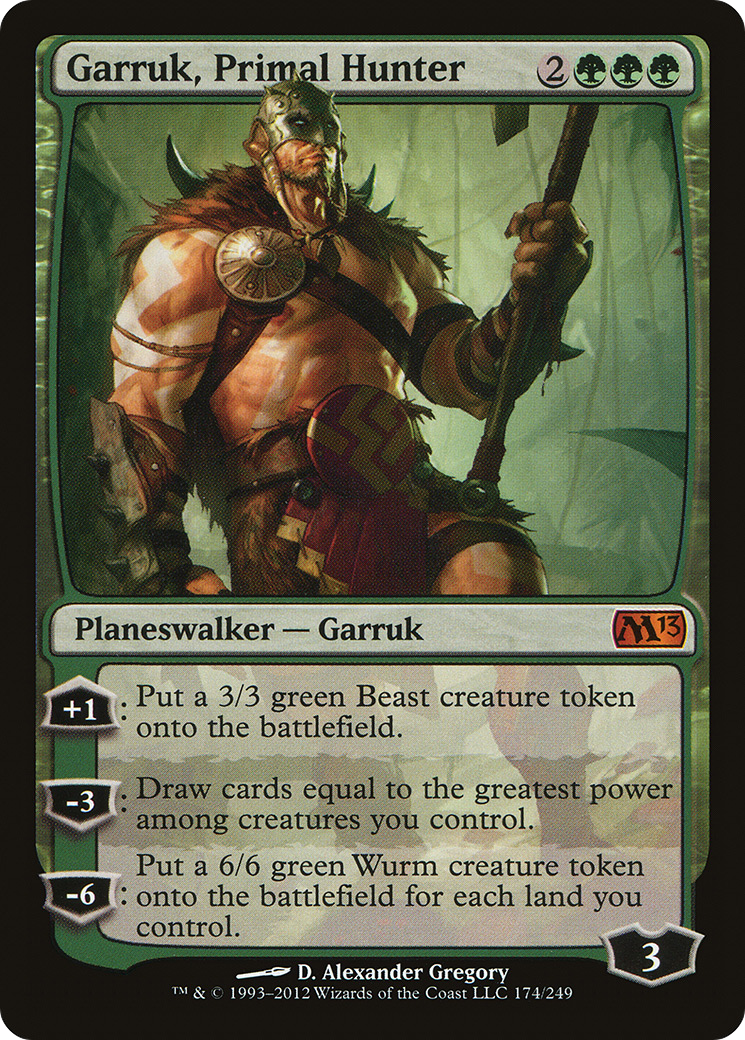 Garruk, Primal Hunter (M13-174) - Magic 2013 Foil | Grognard Games