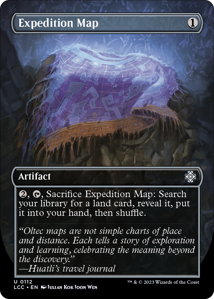 Expedition Map (Borderless) [The Lost Caverns of Ixalan Commander] | Grognard Games