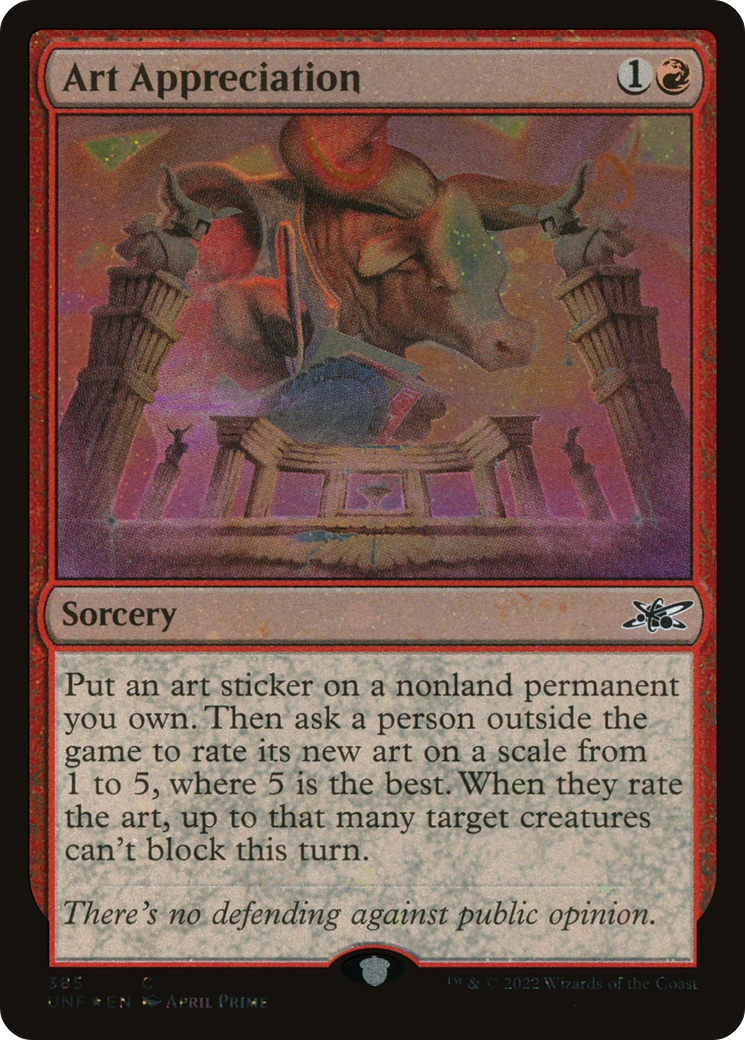Art Appreciation (Galaxy Foil) [Unfinity] | Grognard Games