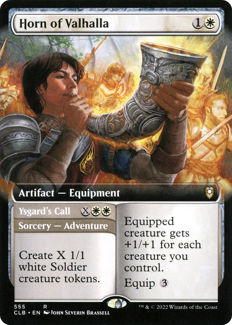 Horn of Valhalla // Ysgard's Call (Extended Art) [Commander Legends: Battle for Baldur's Gate] | Grognard Games