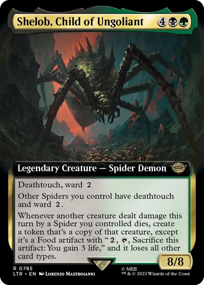 Shelob, Child of Ungoliant (Extended Art) (Surge Foil) [The Lord of the Rings: Tales of Middle-Earth] | Grognard Games