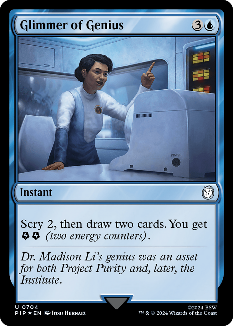 Glimmer of Genius (Surge Foil) [Fallout] | Grognard Games