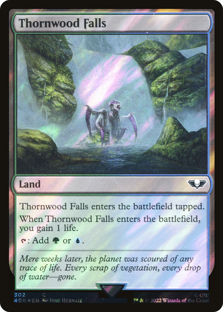 Thornwood Falls (Surge Foil) [Universes Beyond: Warhammer 40,000] | Grognard Games