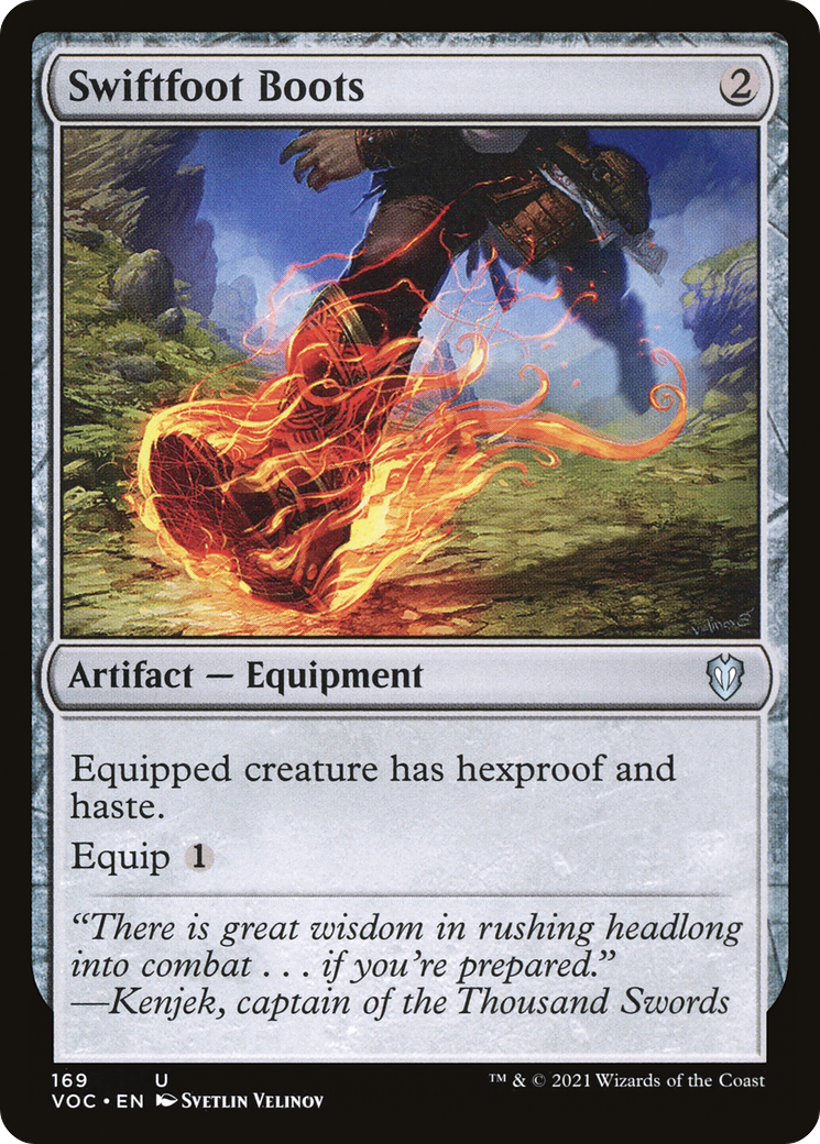 Swiftfoot Boots [Innistrad: Crimson Vow Commander] | Grognard Games