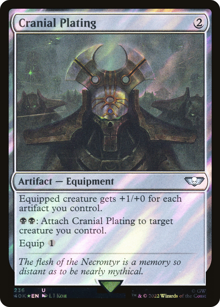 Cranial Plating (Surge Foil) [Universes Beyond: Warhammer 40,000] | Grognard Games