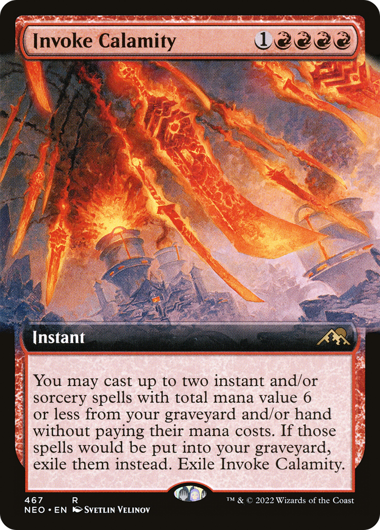 Invoke Calamity (Extended Art) [Kamigawa: Neon Dynasty] | Grognard Games