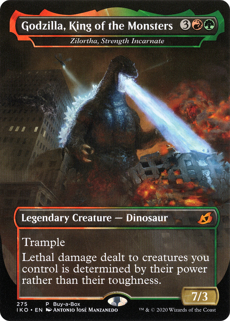 Zilortha, Strength Incarnate - Godzilla, King of the Monsters (Buy-A-Box) [Ikoria: Lair of Behemoths Promos] | Grognard Games