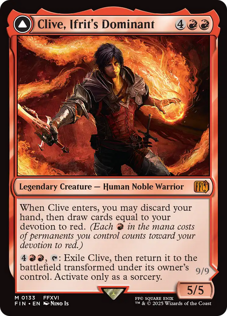 Clive, Ifrit's Dominant // Ifrit, Warden of Inferno [FINAL FANTASY] | Grognard Games