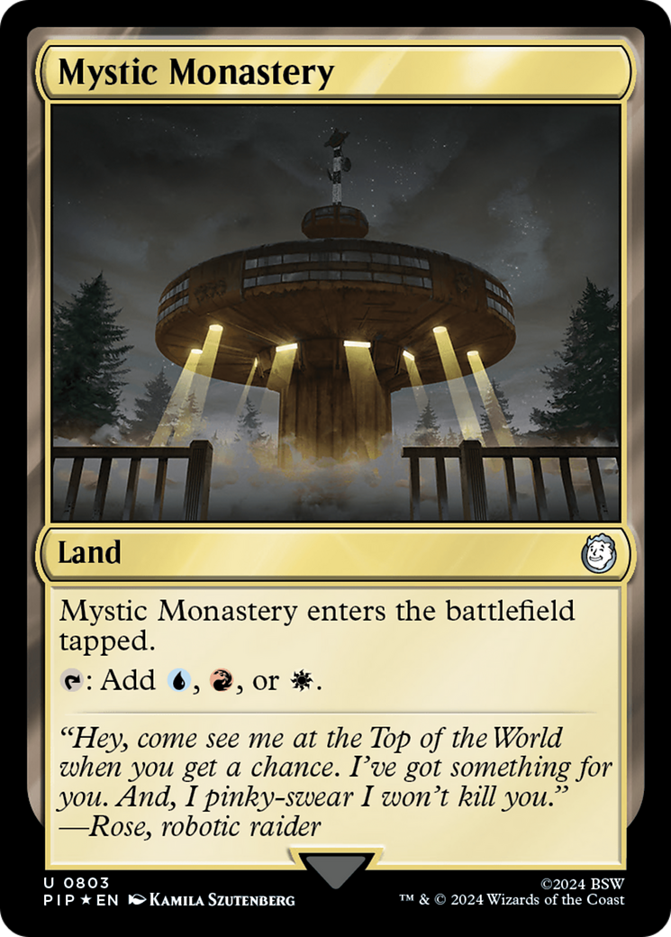 Mystic Monastery (Surge Foil) [Fallout] | Grognard Games