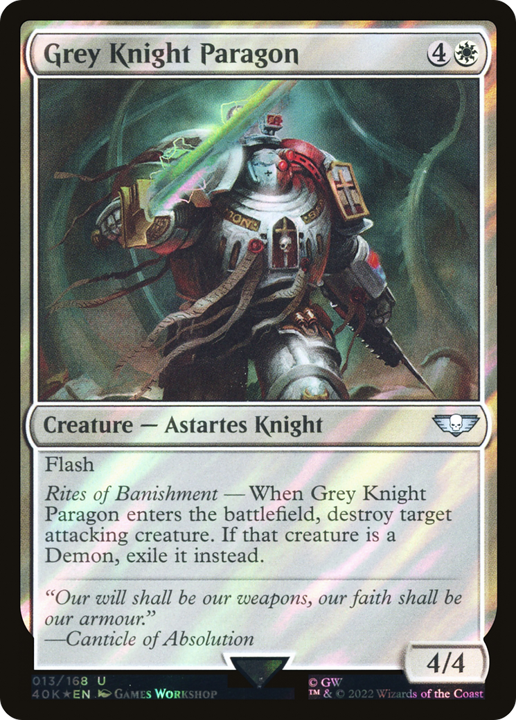 Grey Knight Paragon (Surge Foil) [Universes Beyond: Warhammer 40,000] | Grognard Games
