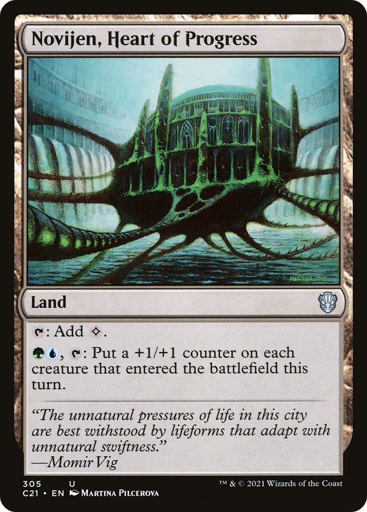 Novijen, Heart of Progress [Commander 2021] | Grognard Games