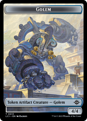 Map // Golem Double-Sided Token [The Lost Caverns of Ixalan Tokens] | Grognard Games
