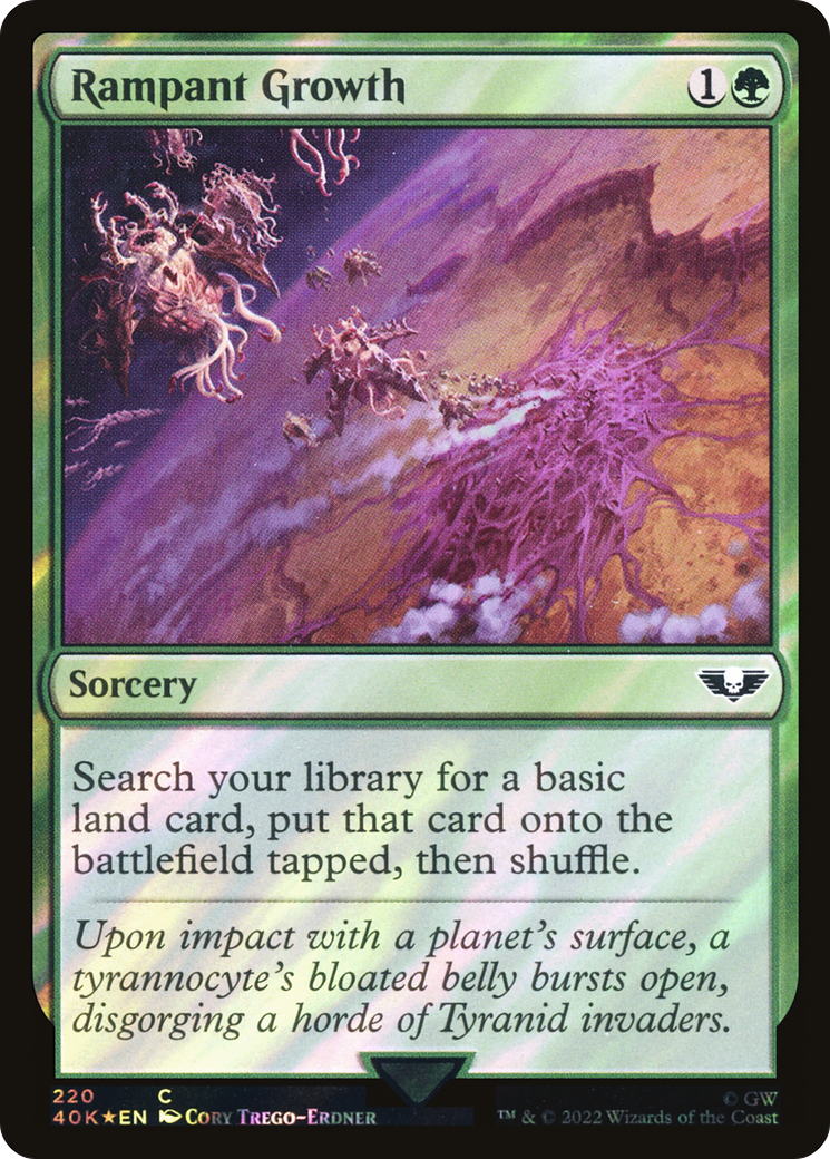 Rampant Growth (Surge Foil) [Universes Beyond: Warhammer 40,000] | Grognard Games