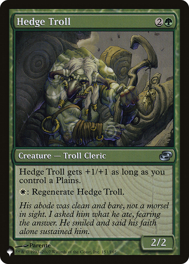 Hedge Troll [The List Reprints] | Grognard Games