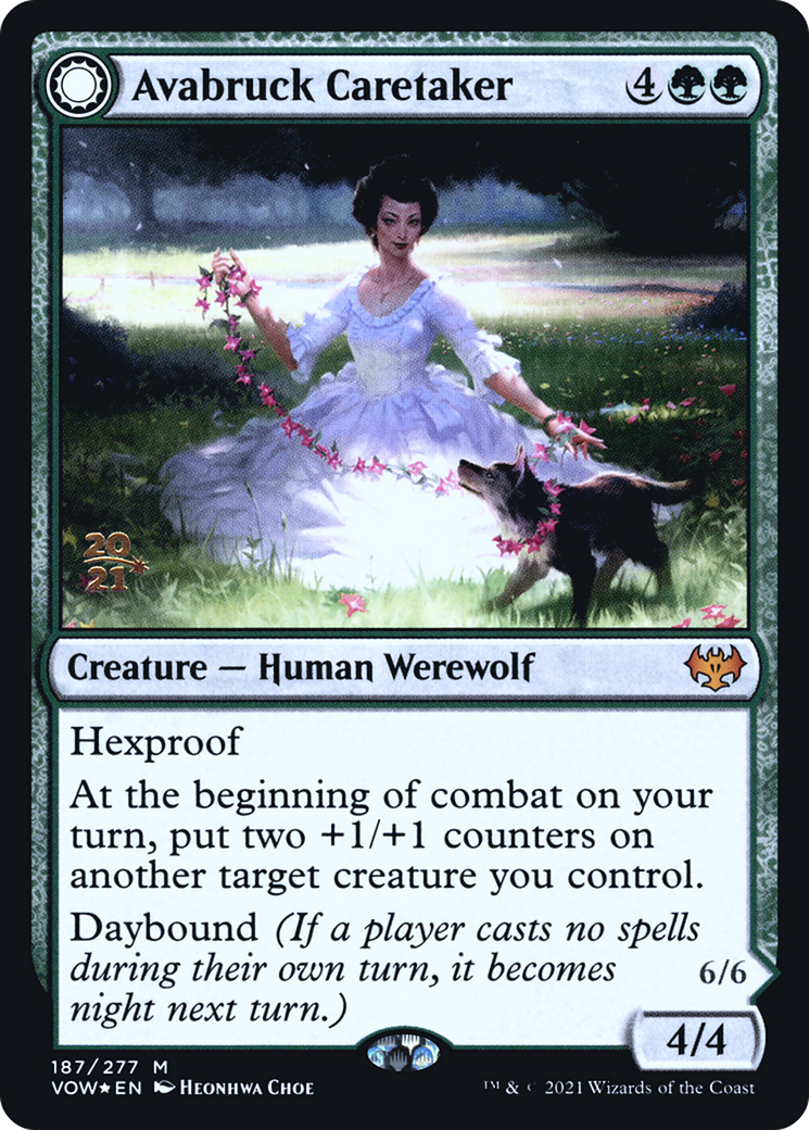 Avabruck Caretaker // Hollowhenge Huntmaster [Innistrad: Crimson Vow Prerelease Promos] | Grognard Games