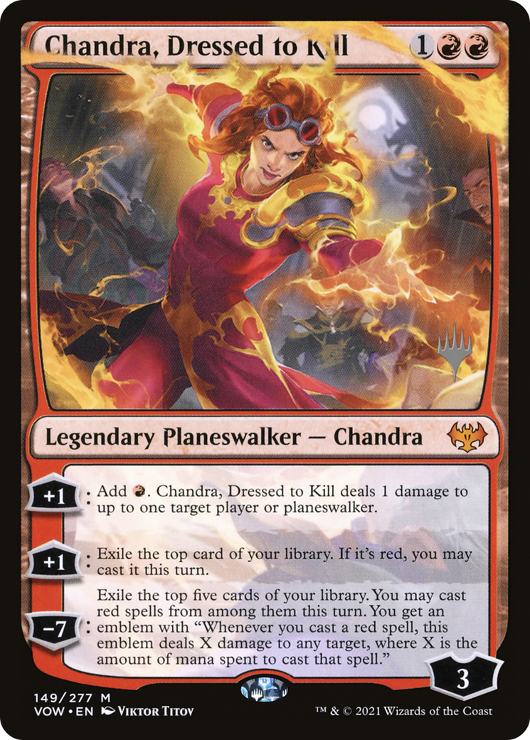 Chandra, Dressed to Kill (Promo Pack) [Innistrad: Crimson Vow Promos] | Grognard Games